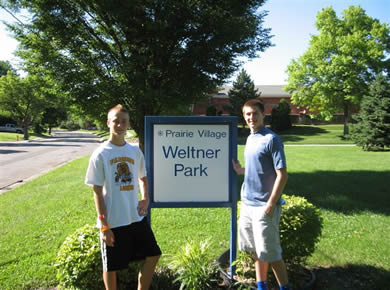 Brent Weltner & Kyle Owens at PV's Weltner Park
